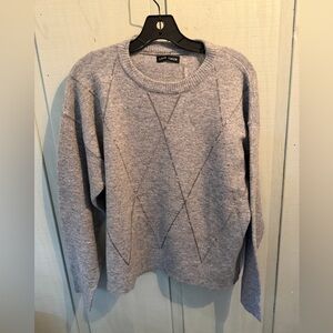 Love Token Nicholette Heather Gray Knit Pullover